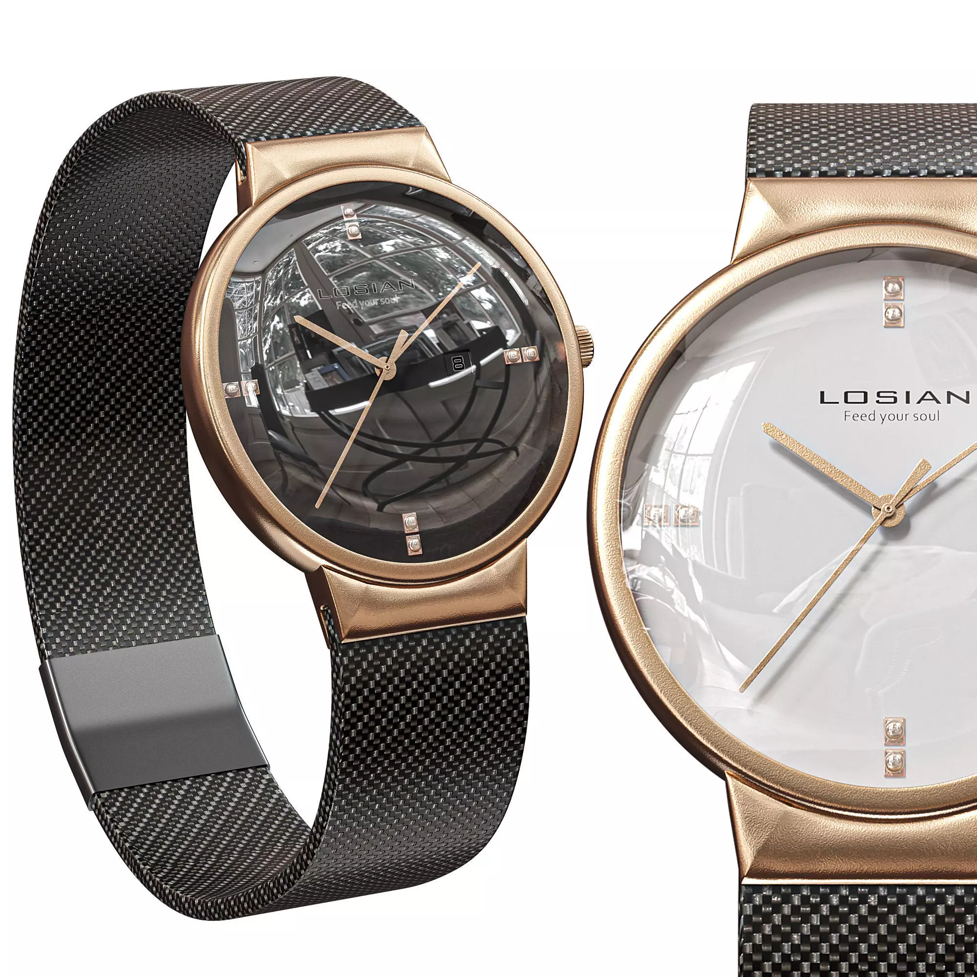 Losian wristwatch 3D model_0