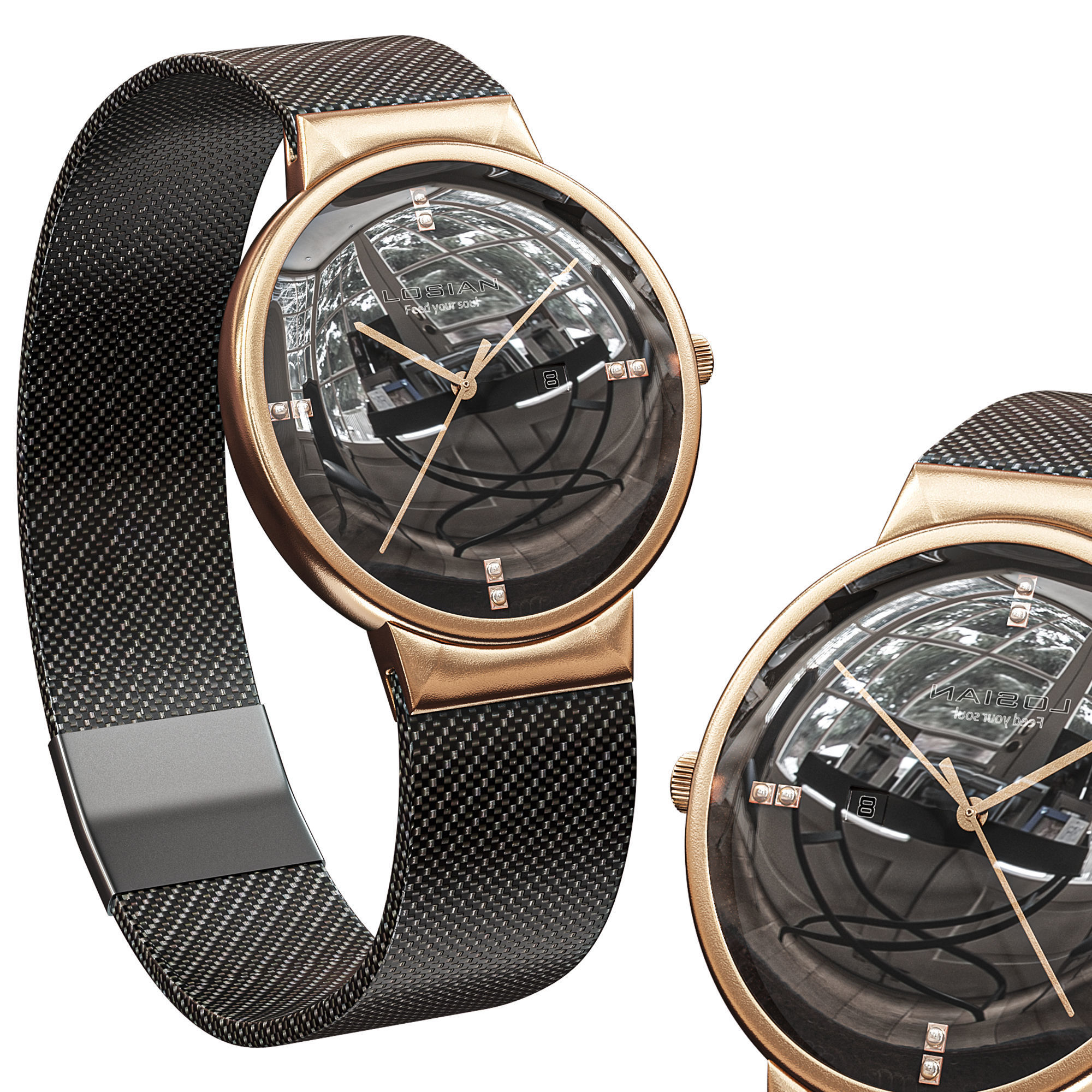Losian wristwatch 3D model_1