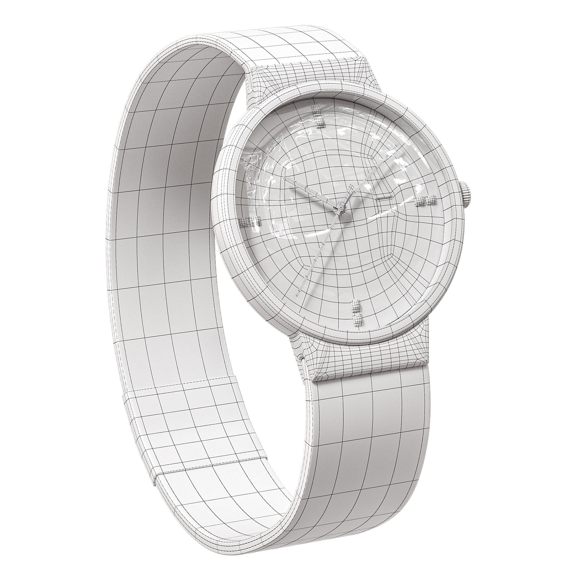 Losian wristwatch 3D model_2
