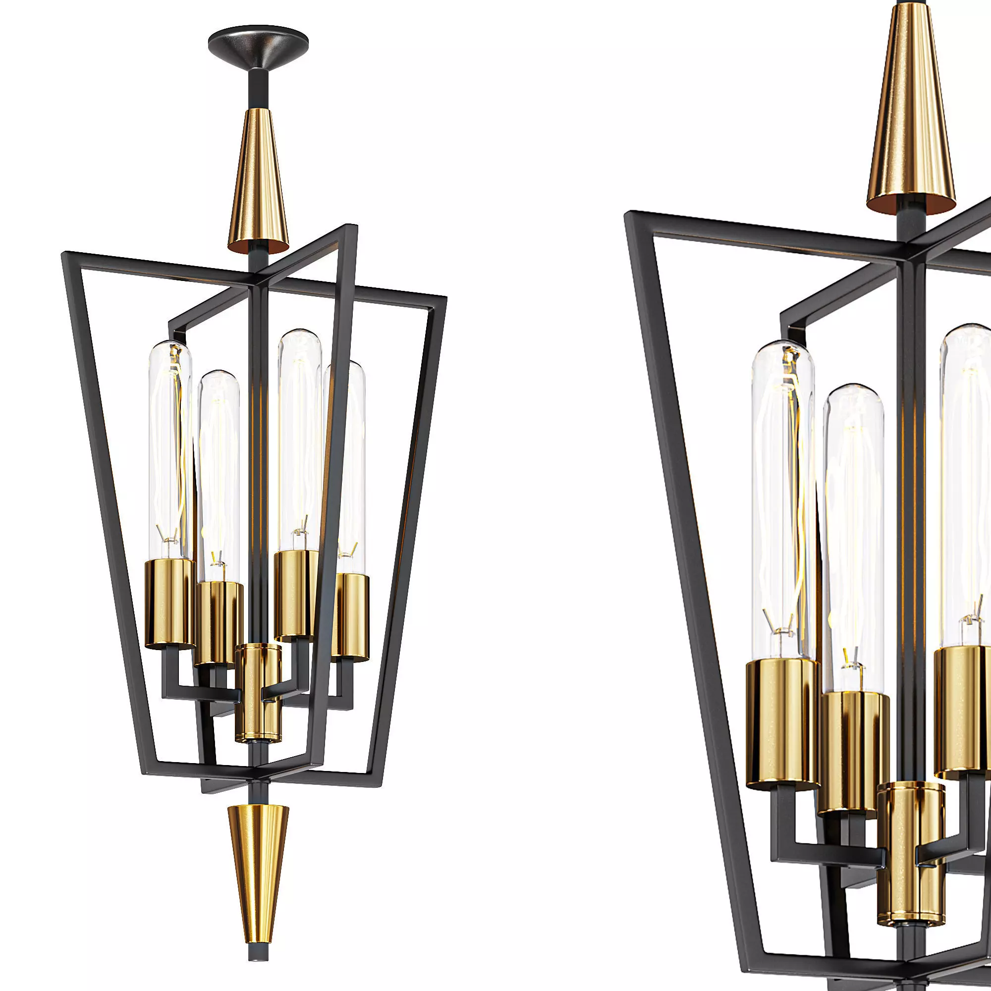 Wings Lantern Pendant By Maxim Lighting 3D model_0