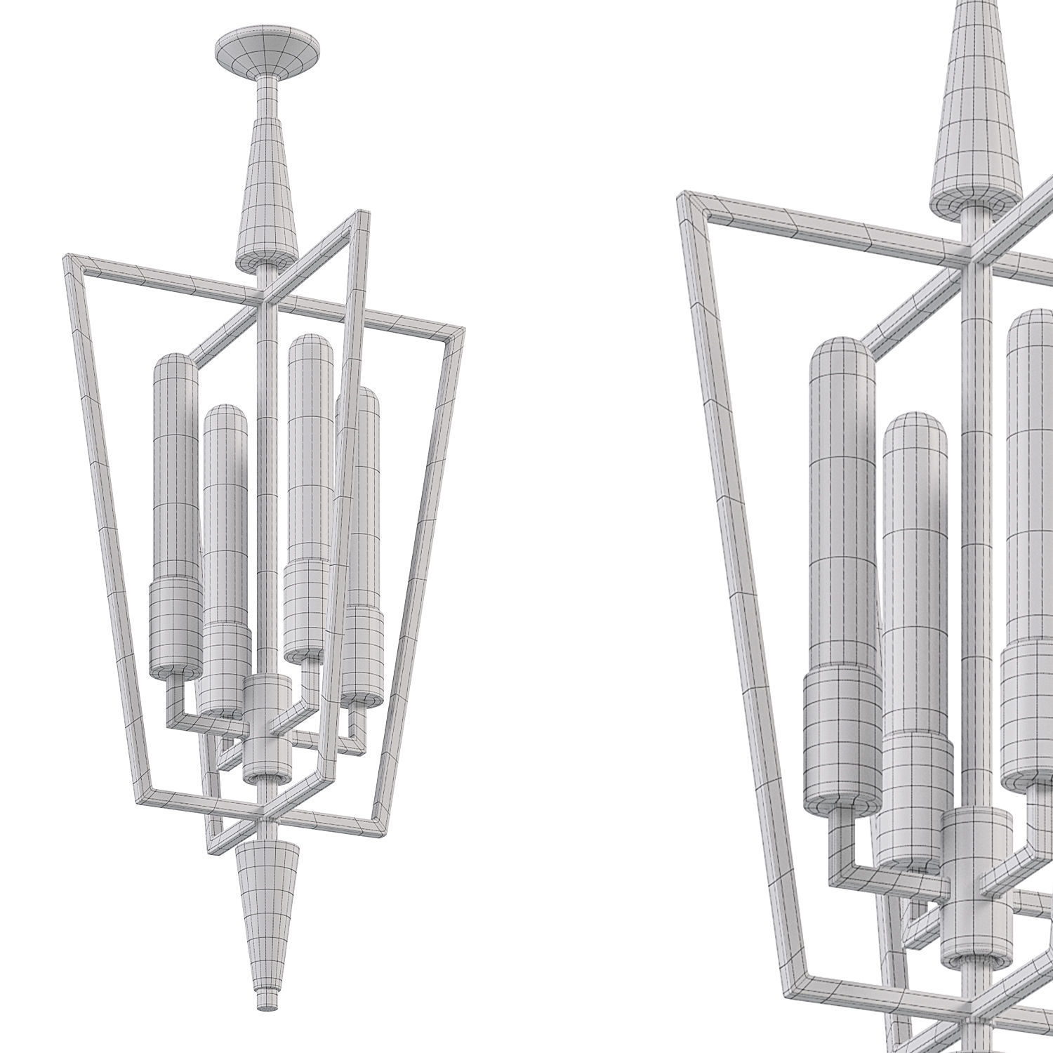 Wings Lantern Pendant By Maxim Lighting 3D model_2