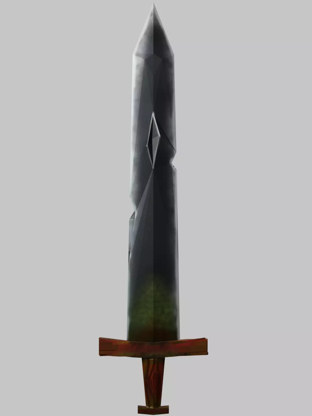 game assets sword Low-poly 3D model_0