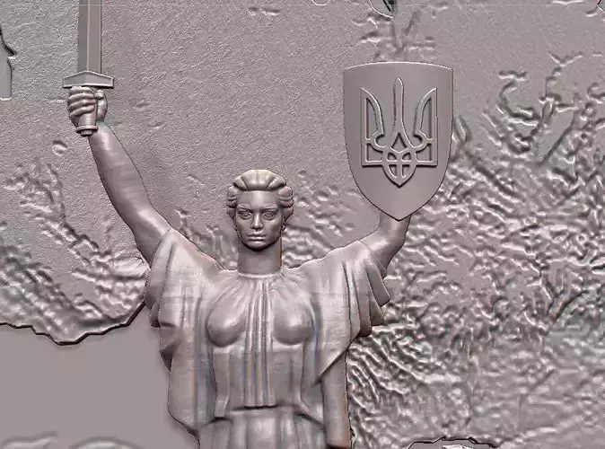 Fatherland-mother motherland Kyiv 3D print model
