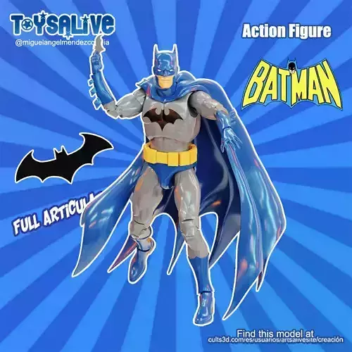 BATMAN FULL ARTICULATED ACTION FIGURE 3D print model