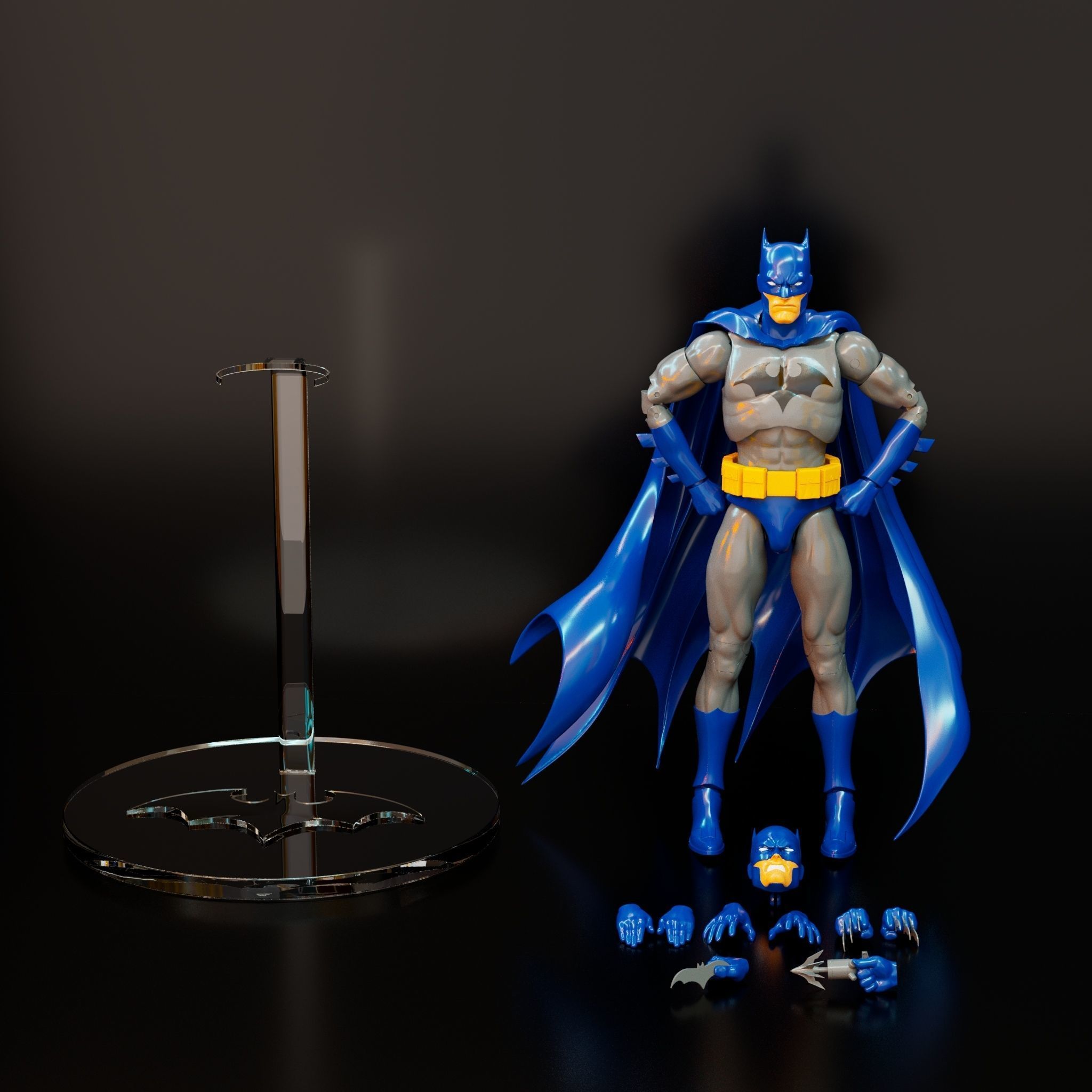 BATMAN FULL ARTICULATED ACTION FIGURE 3D print model_5