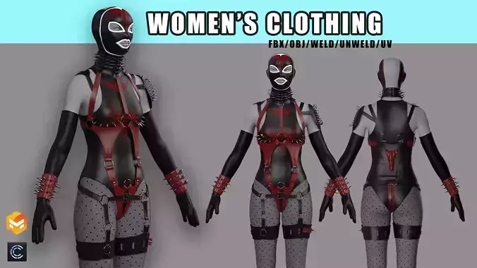 Womens clothing 3D model