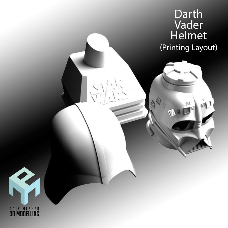 Darth Vader Helmet 3D print model_4
