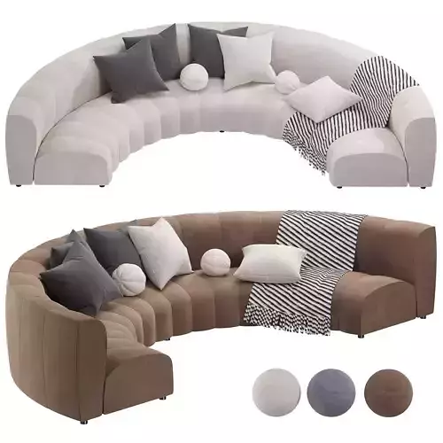 LOTUS MODULAR CURVED SOFA by Atmacha