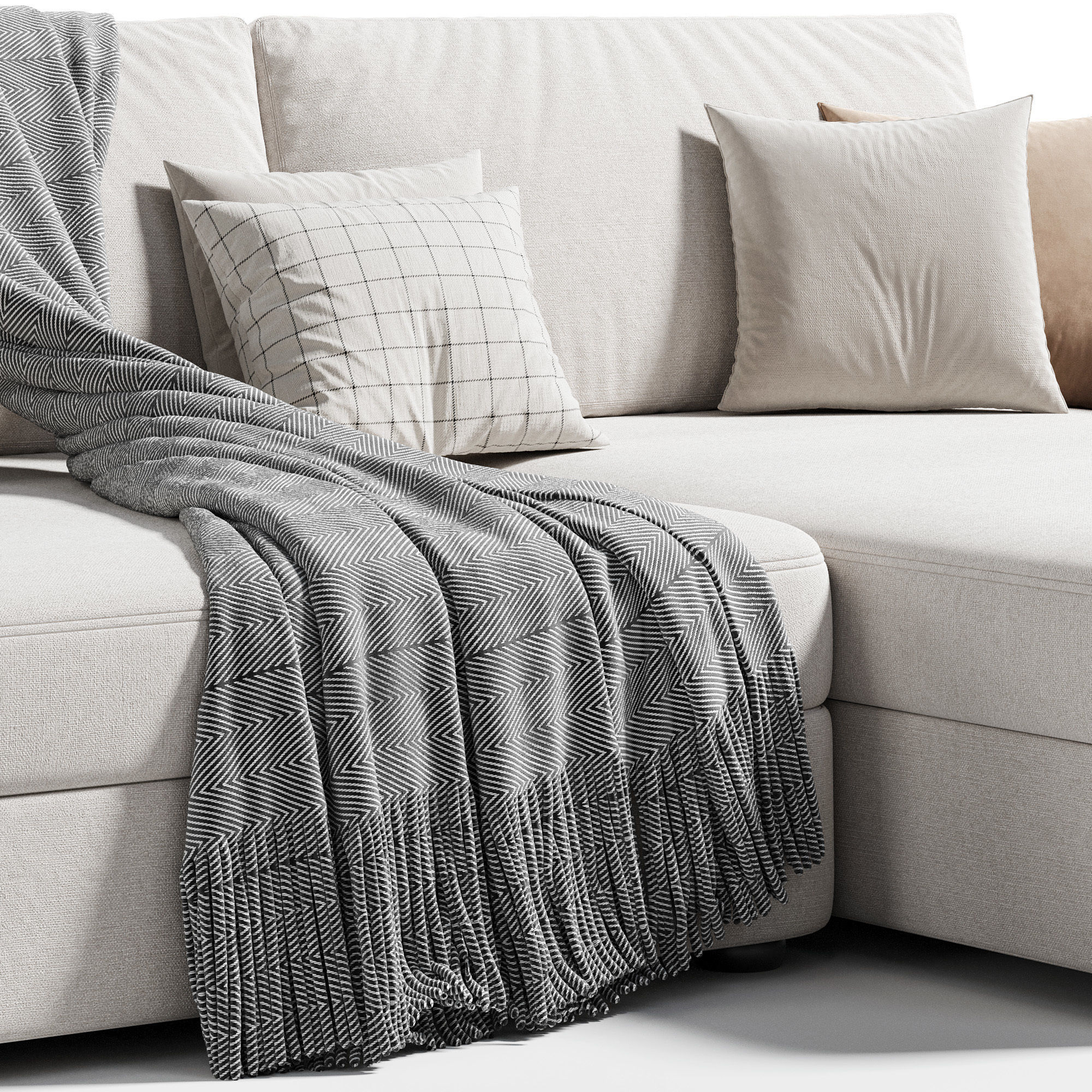 Flexform Barret Sofa 3D model_2