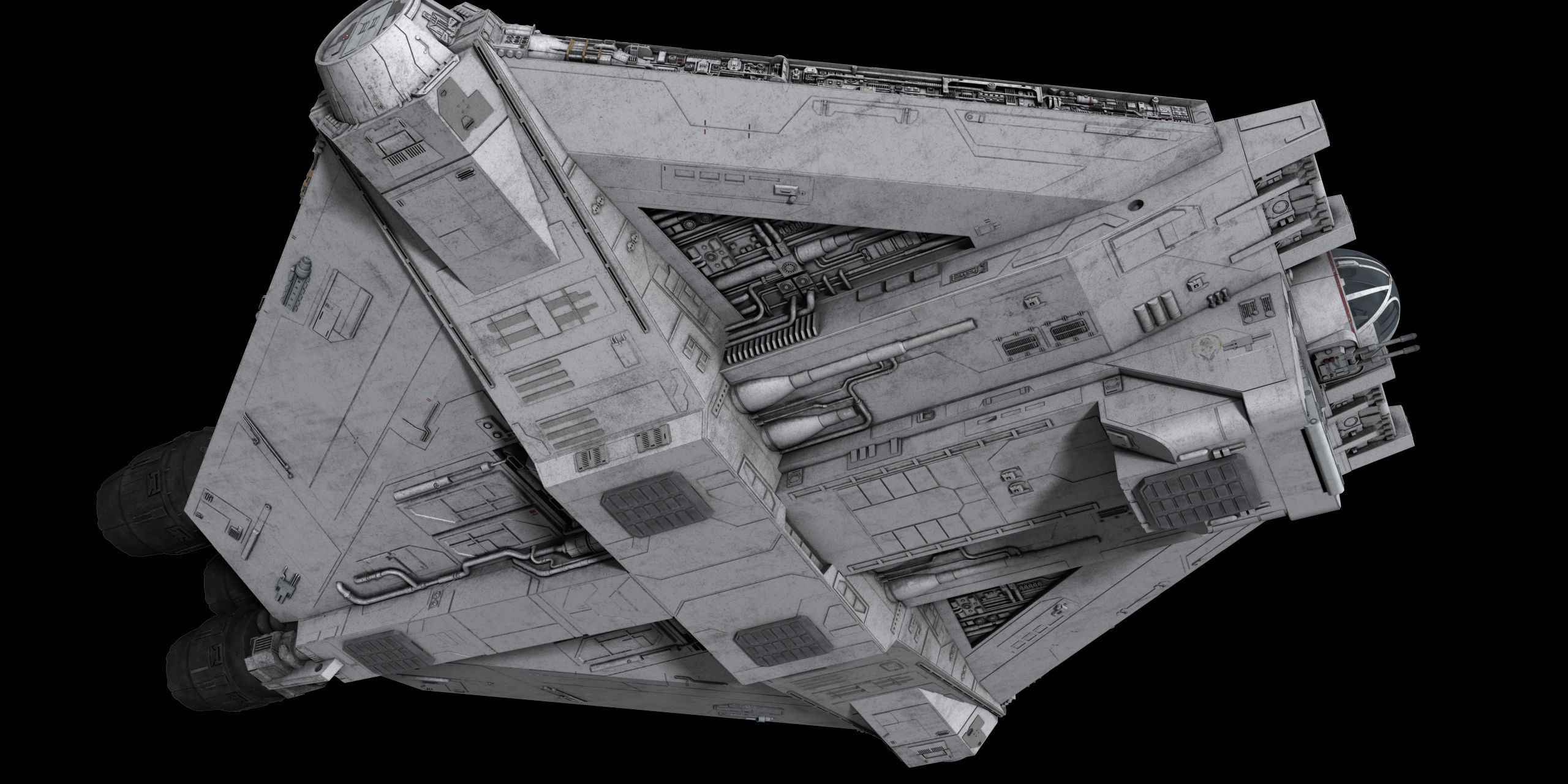 Star Wars - Ghost VCX 100 3D model animated | CGTrader
