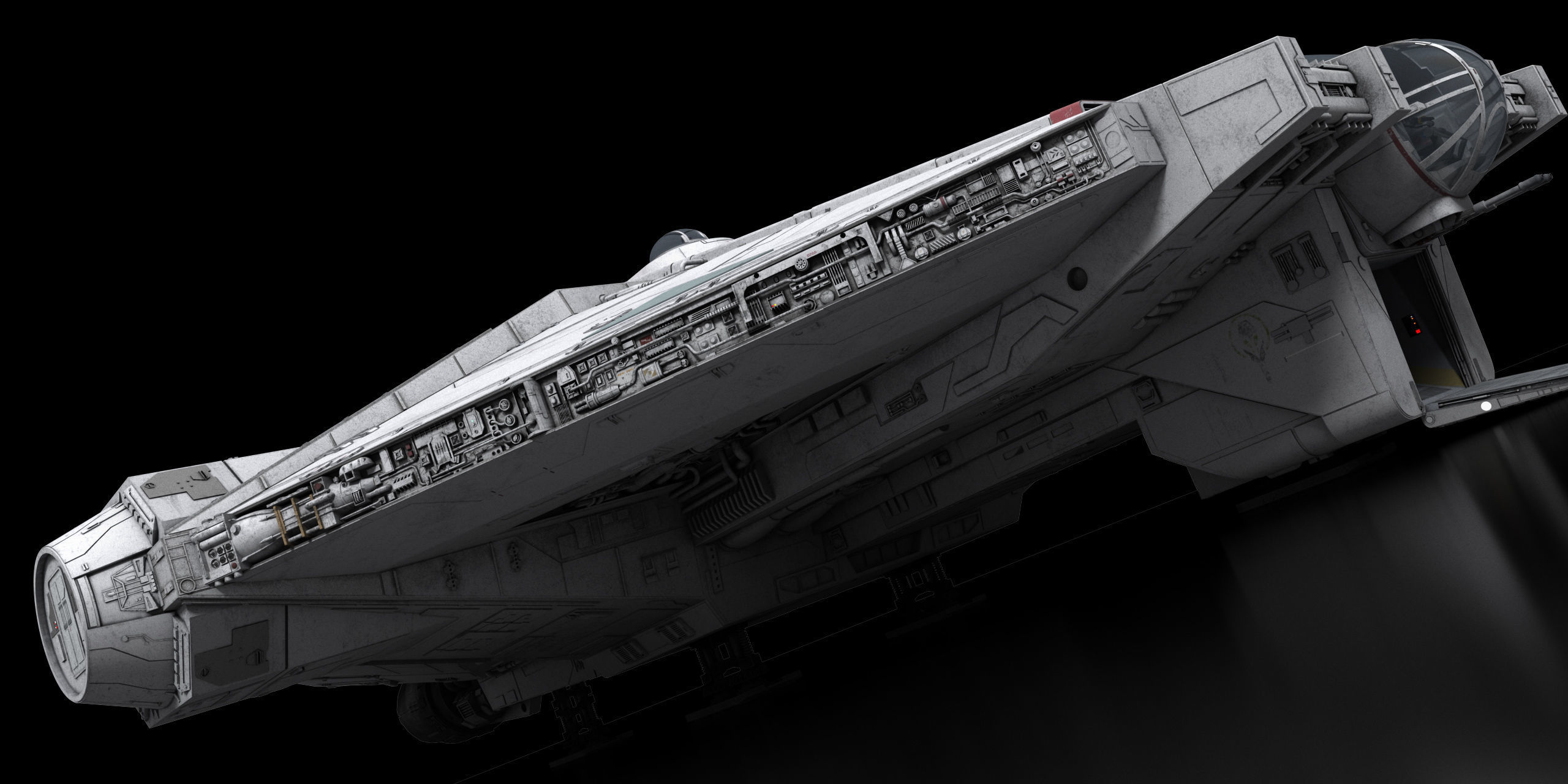 Star Wars - Ghost VCX 100 3D model animated | CGTrader