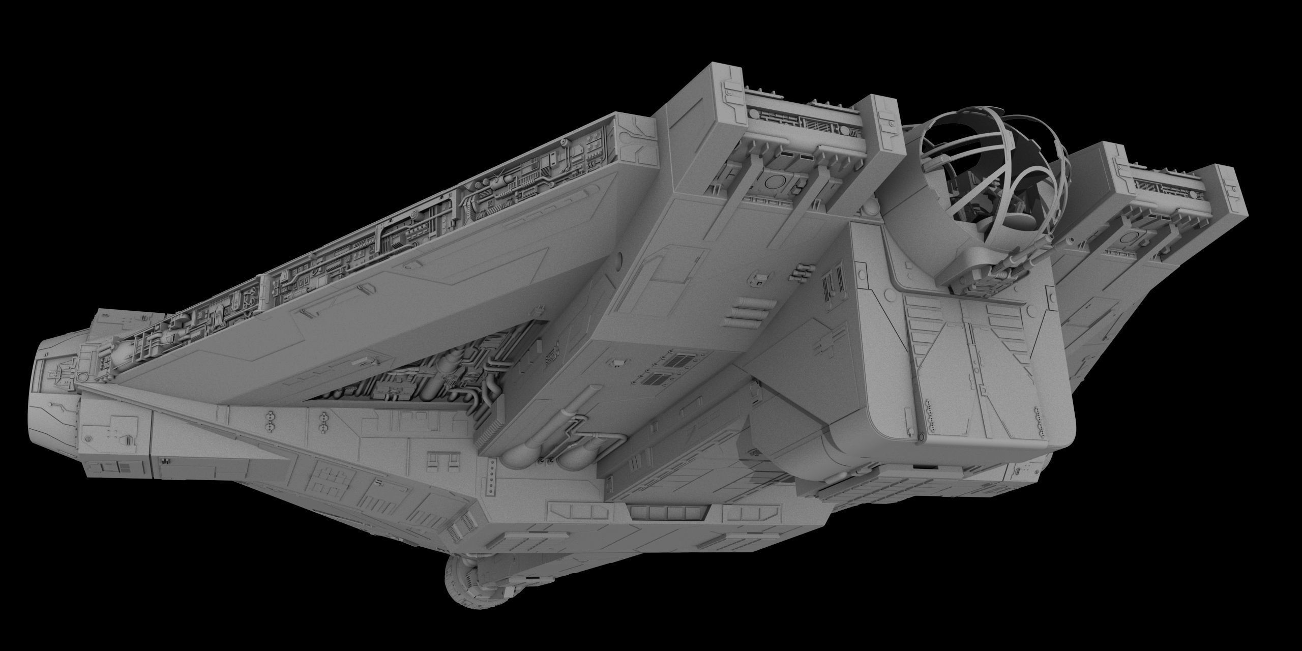 Star Wars - Ghost VCX 100 3D model animated | CGTrader