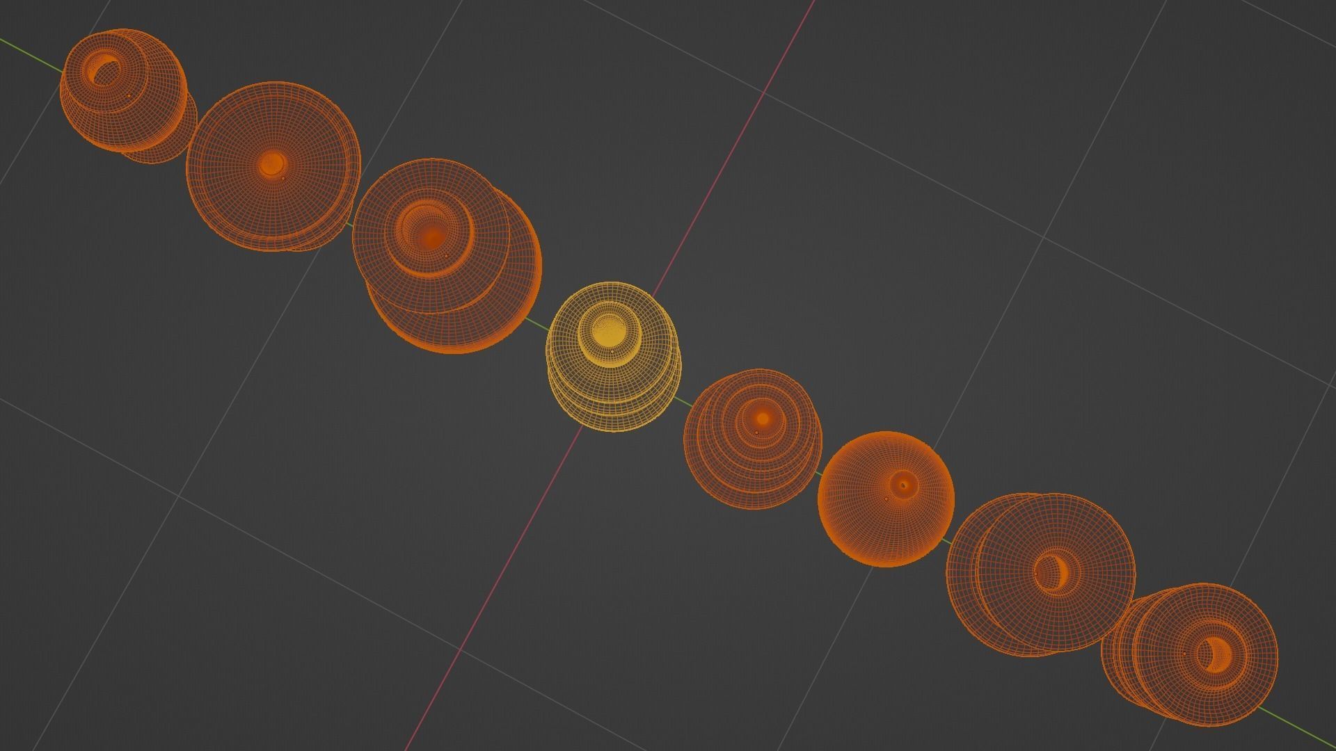 Set of decorative pot base mesh 3D model_14