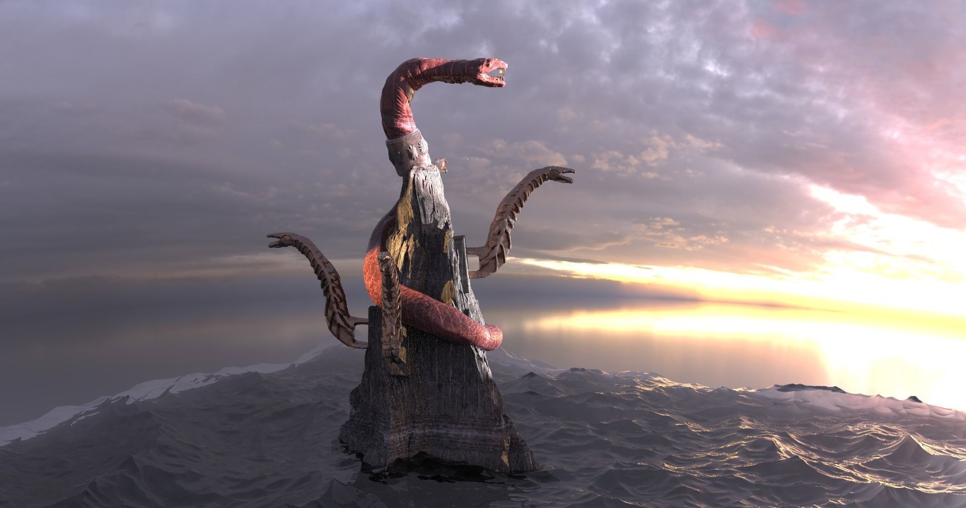 Viper Great Tower With Extra Towers 3D model_2