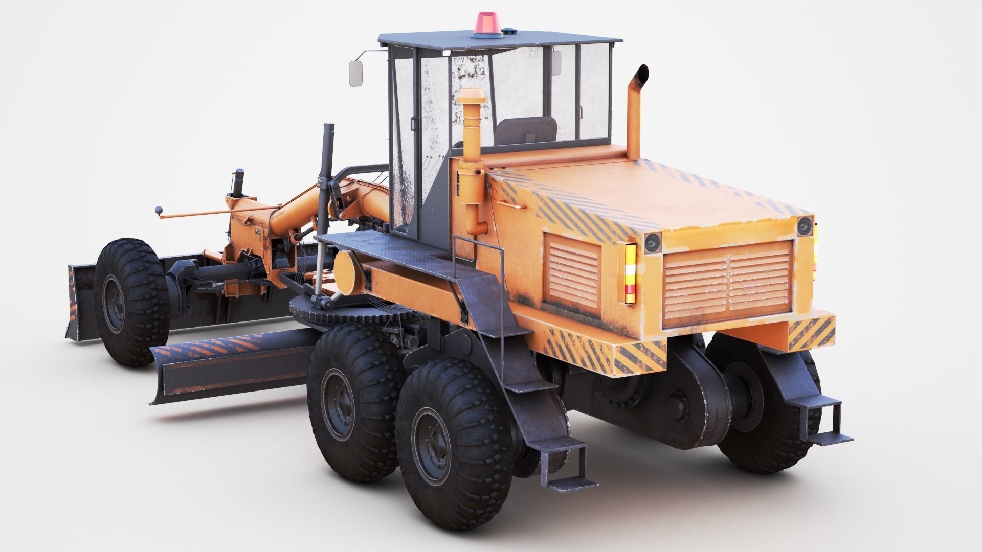 Motor Grader 3D model_2