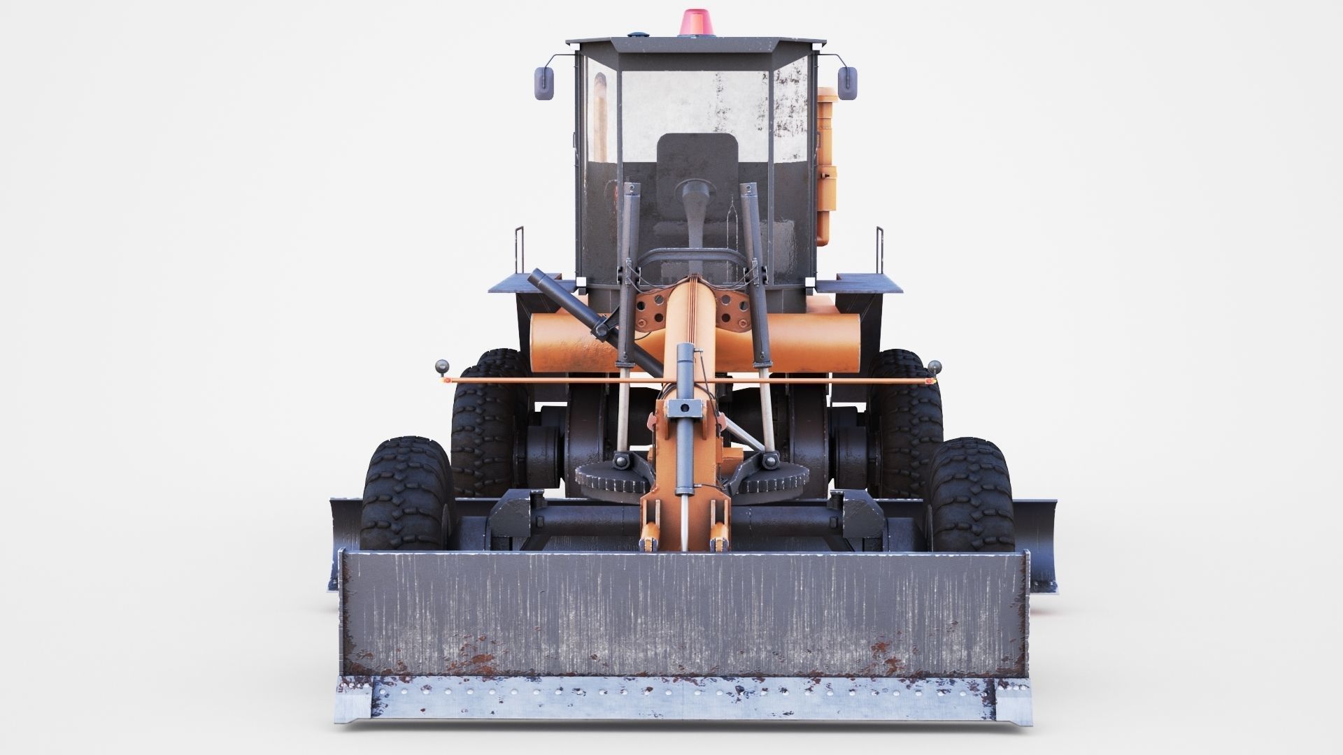 Motor Grader 3D model_7