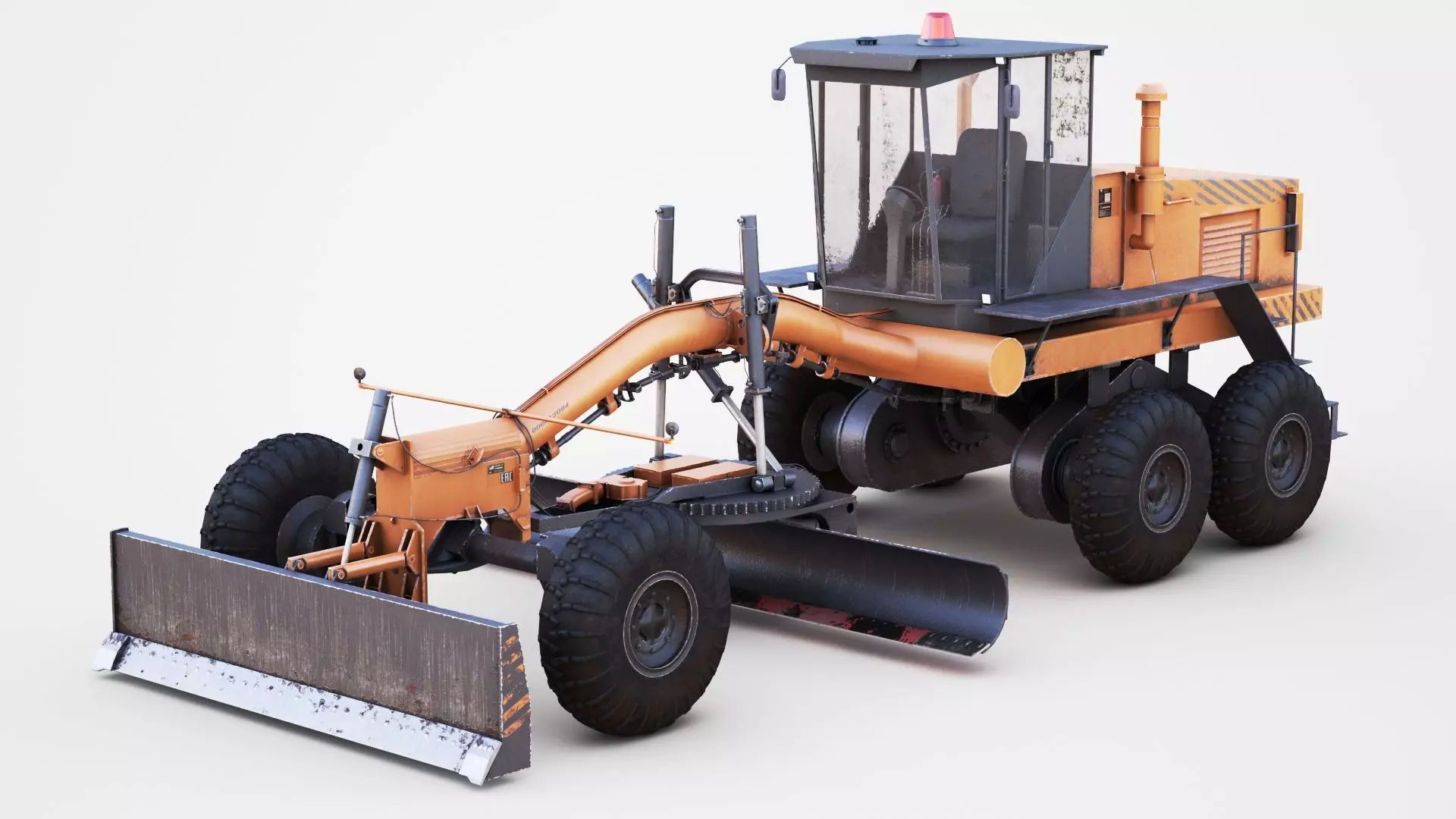 Motor Grader 3D model_0