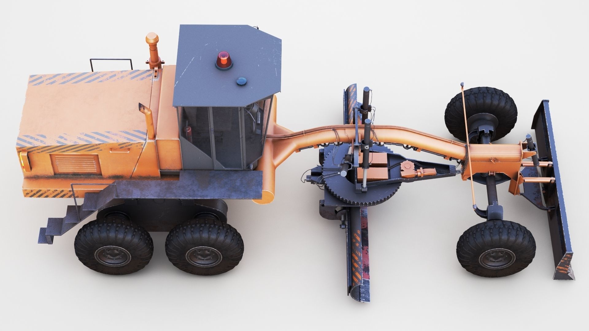 Motor Grader 3D model_5
