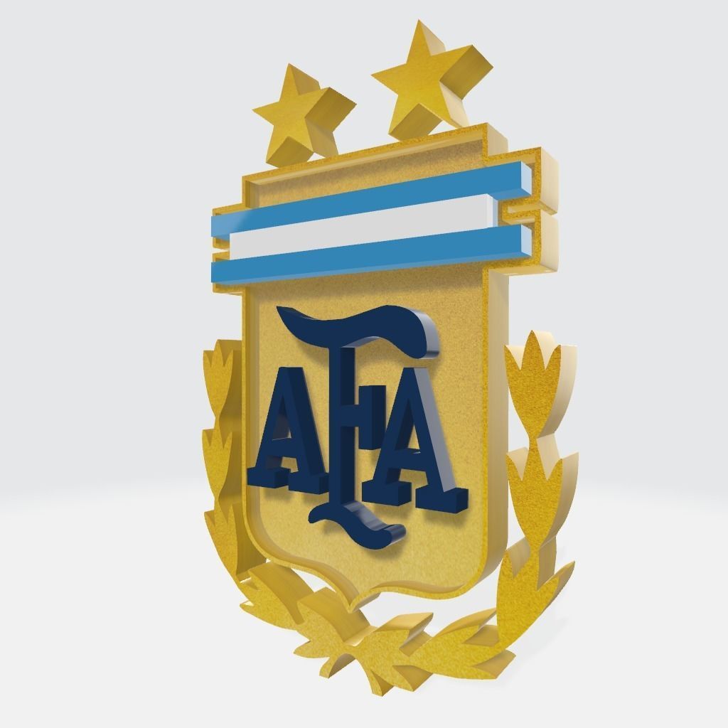 Logo 3D Model AFA Argentina 3D model_2