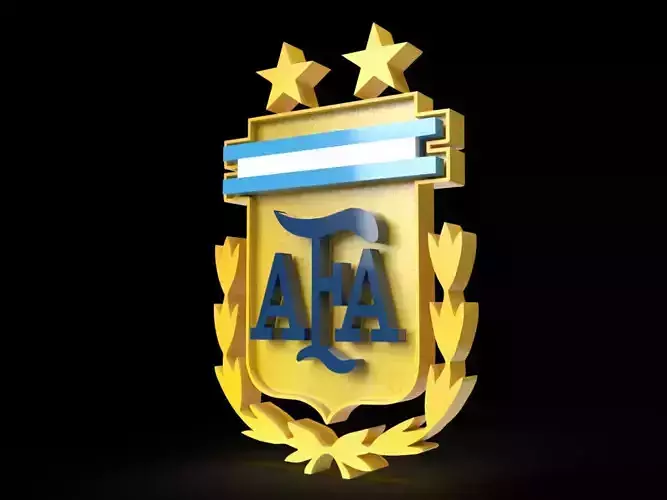 Logo 3D Model AFA Argentina 