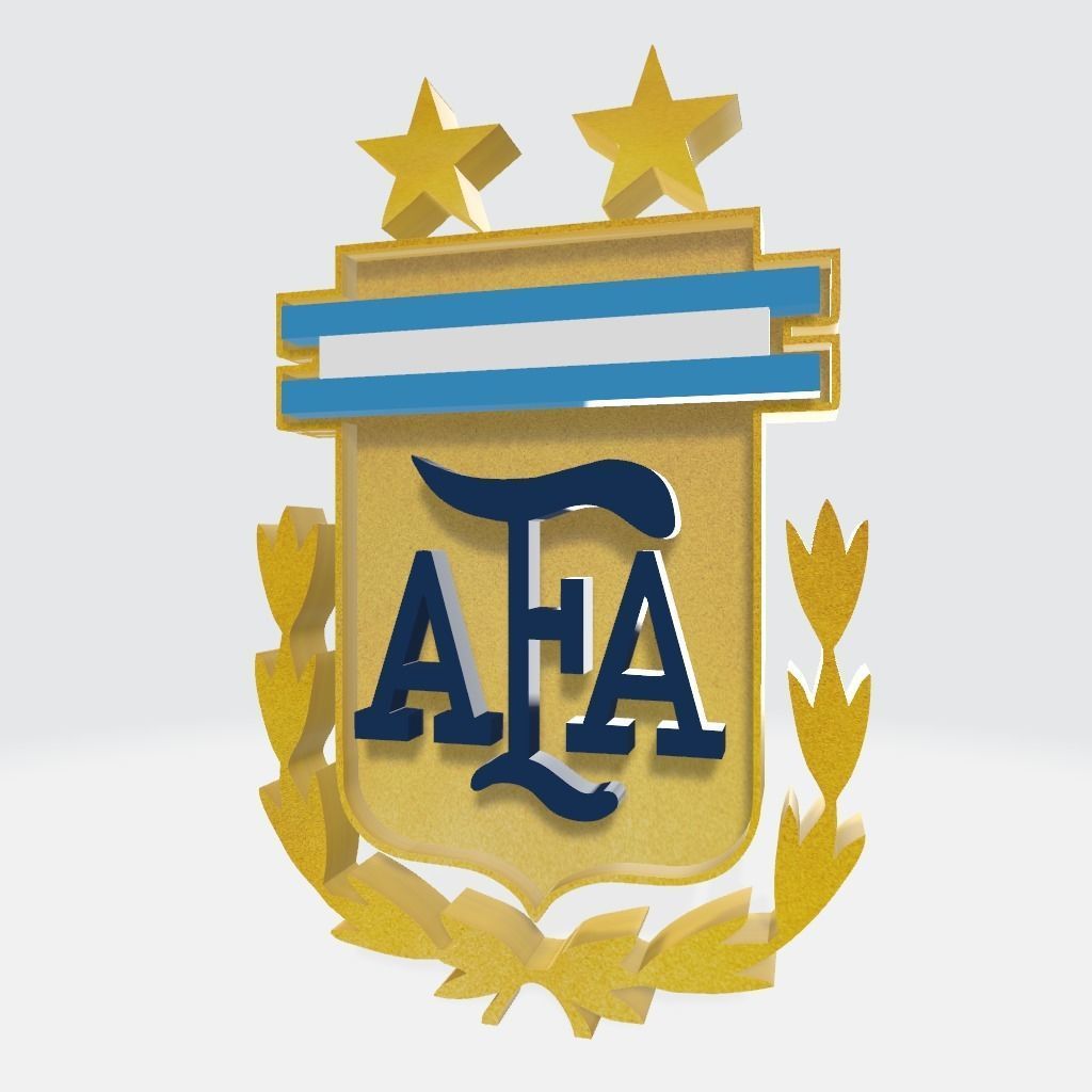 Logo 3D Model AFA Argentina 3D model_3