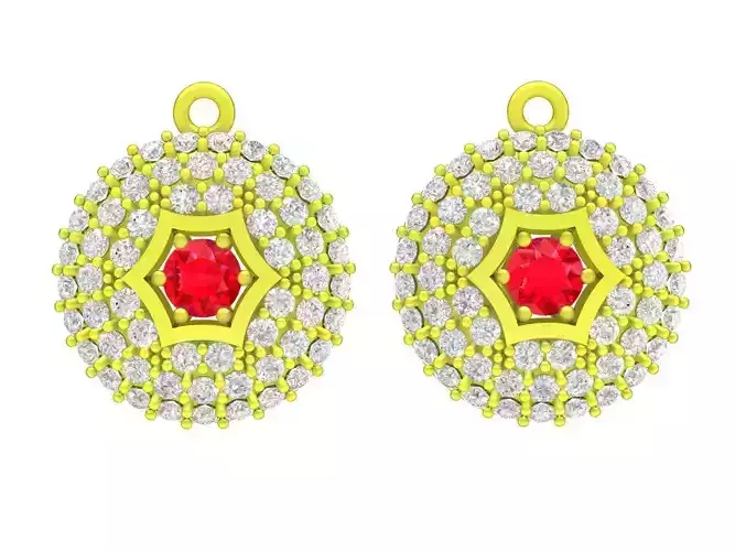 5855 luxury diamond earrings