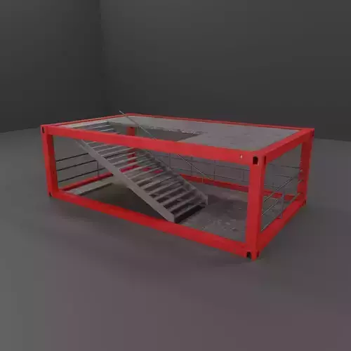 stairs Low-poly 3D model