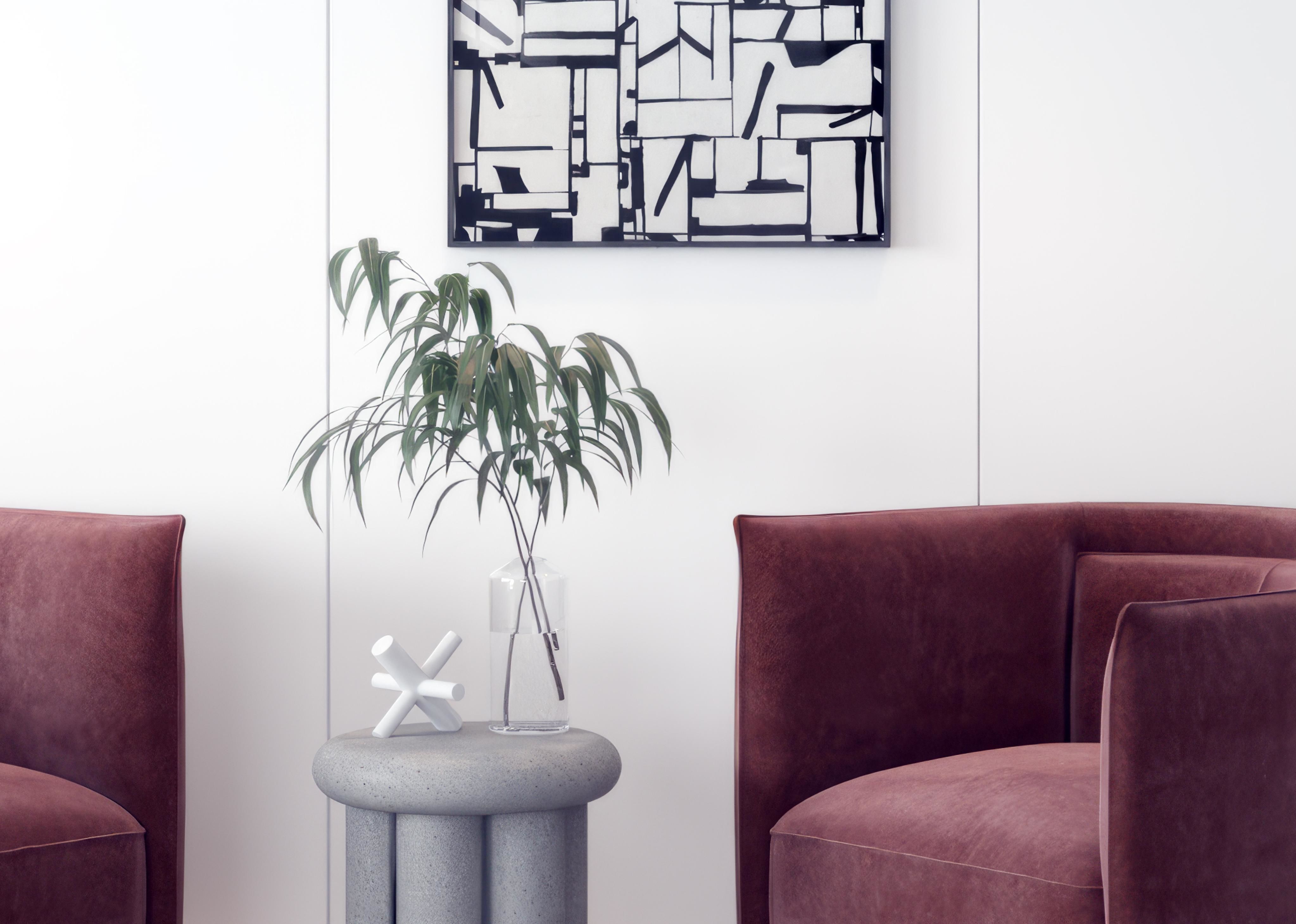 sofa Modern person single 3D model_2