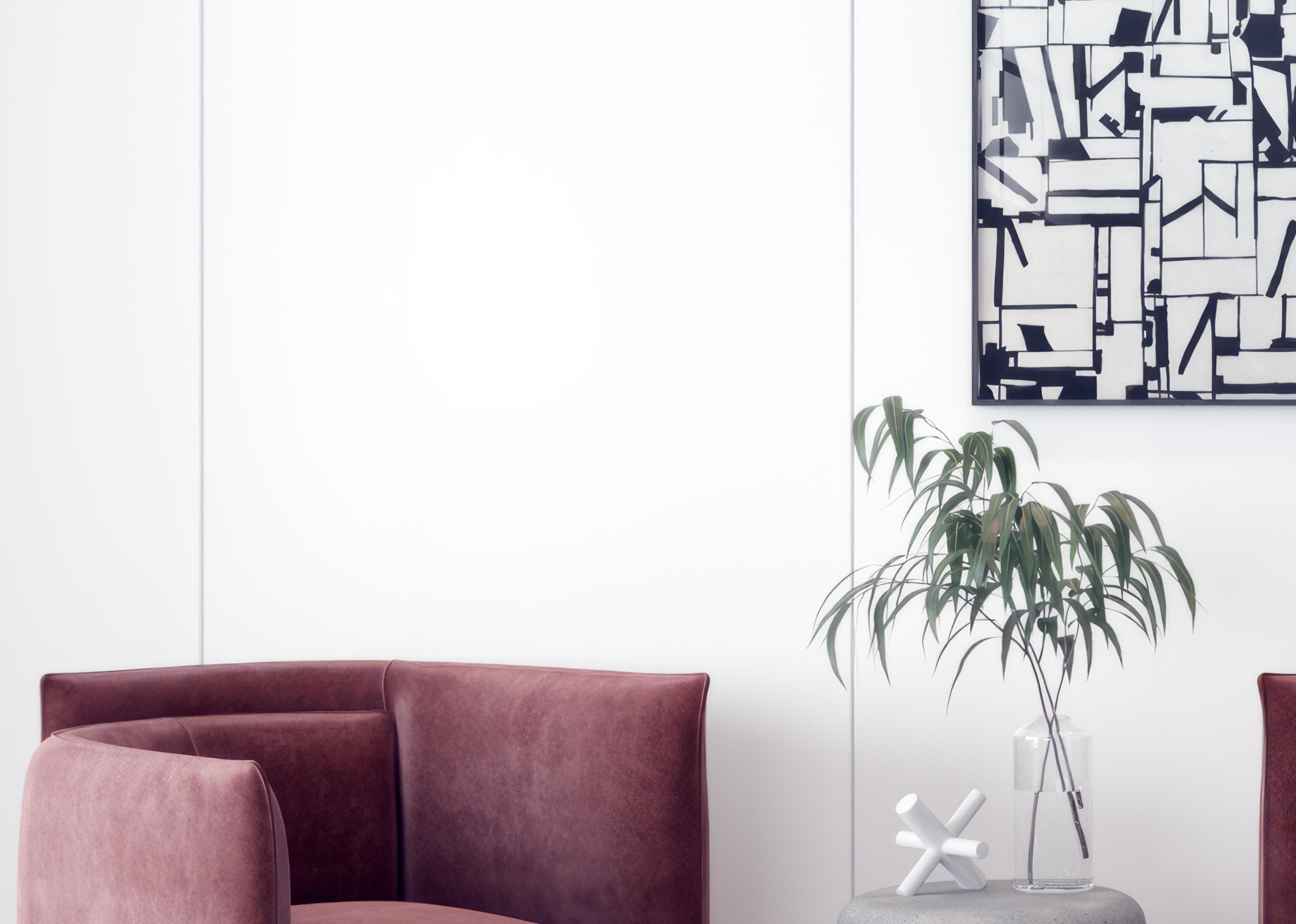 sofa Modern person single 3D model_3