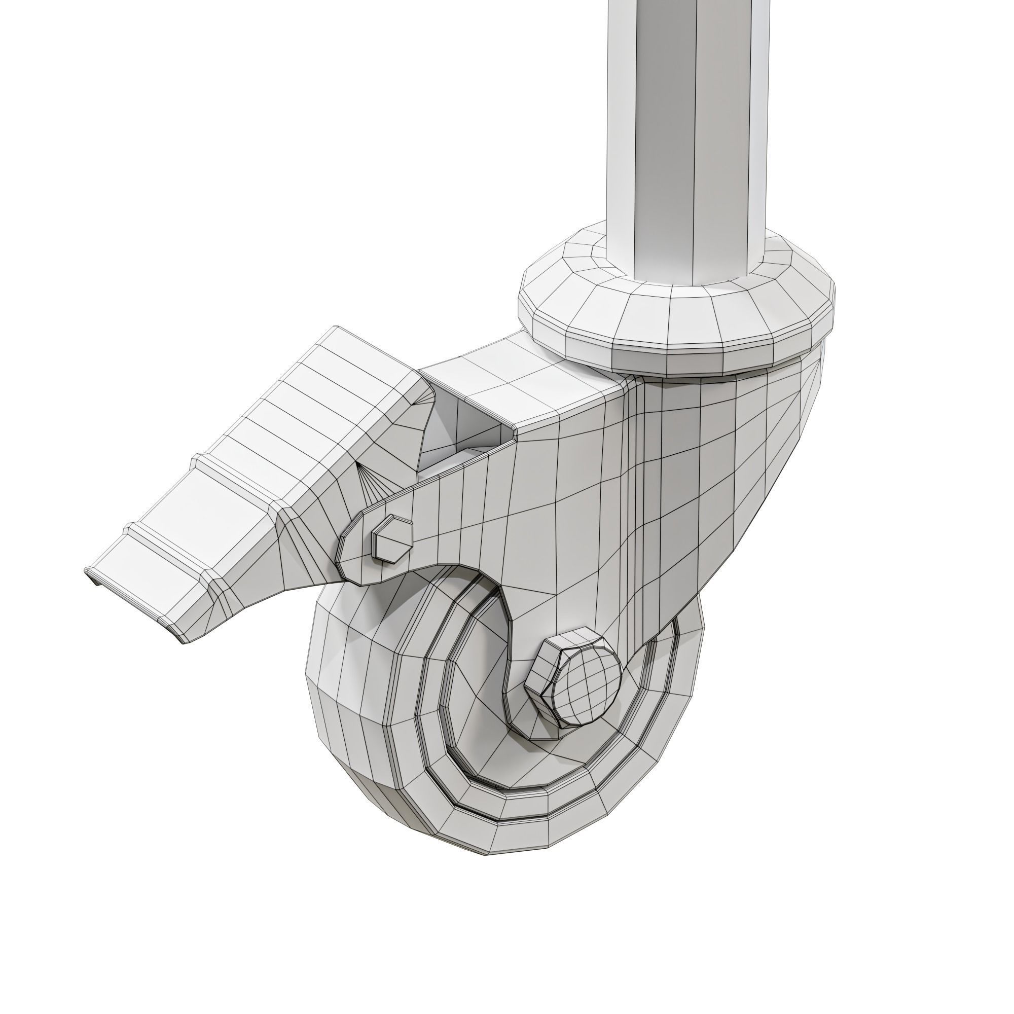 Medical table Low-poly 3D model_1