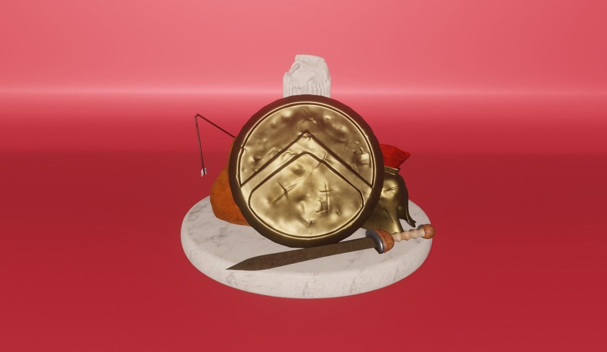 Echoes of Conflic-Battle-Adorned Roman Tribute in 3D Sculpture 3D print model_2