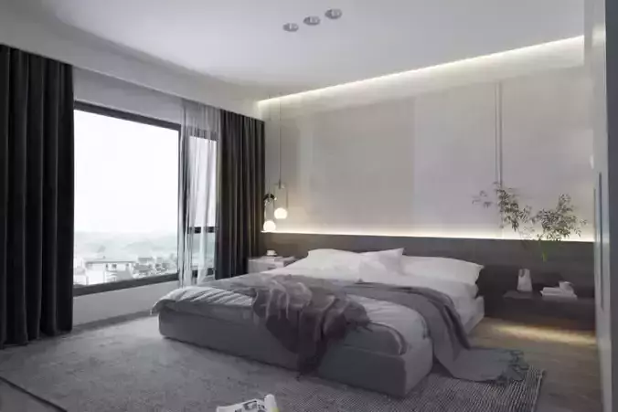 Home Modern bedroom villa decoration
