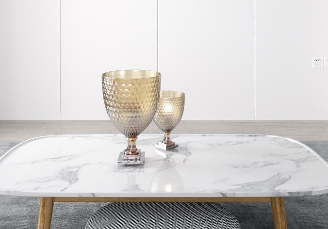 Decoration Modern Candlestick Decorative 3D model