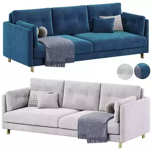 Malibu Velvet Sofa Ultramarine by JONATHAN ADLER