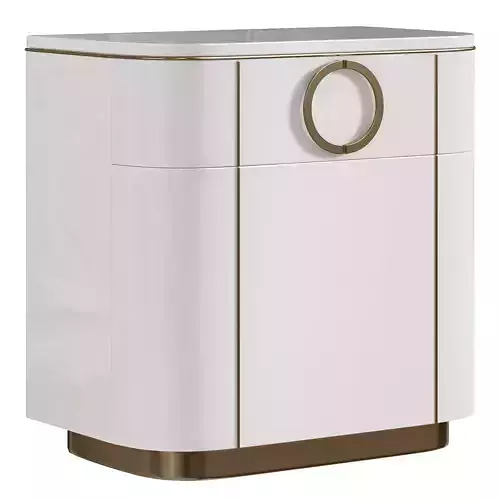 Maddalena One Door Nightstand Console By Luxdeco Collection