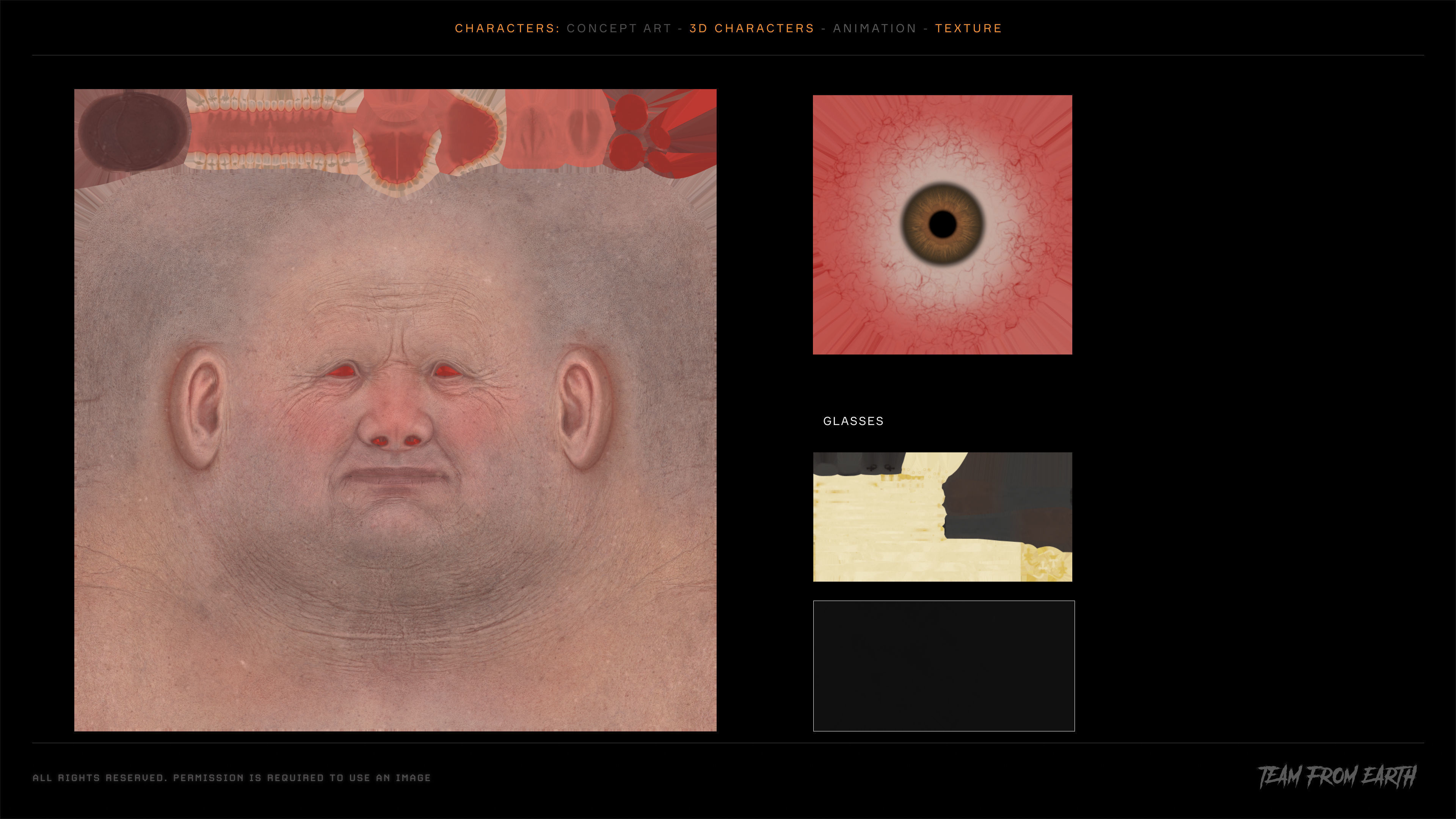 Vintage 3D model of Santa Clause animated for Unreal engine Low-poly 3D model_7