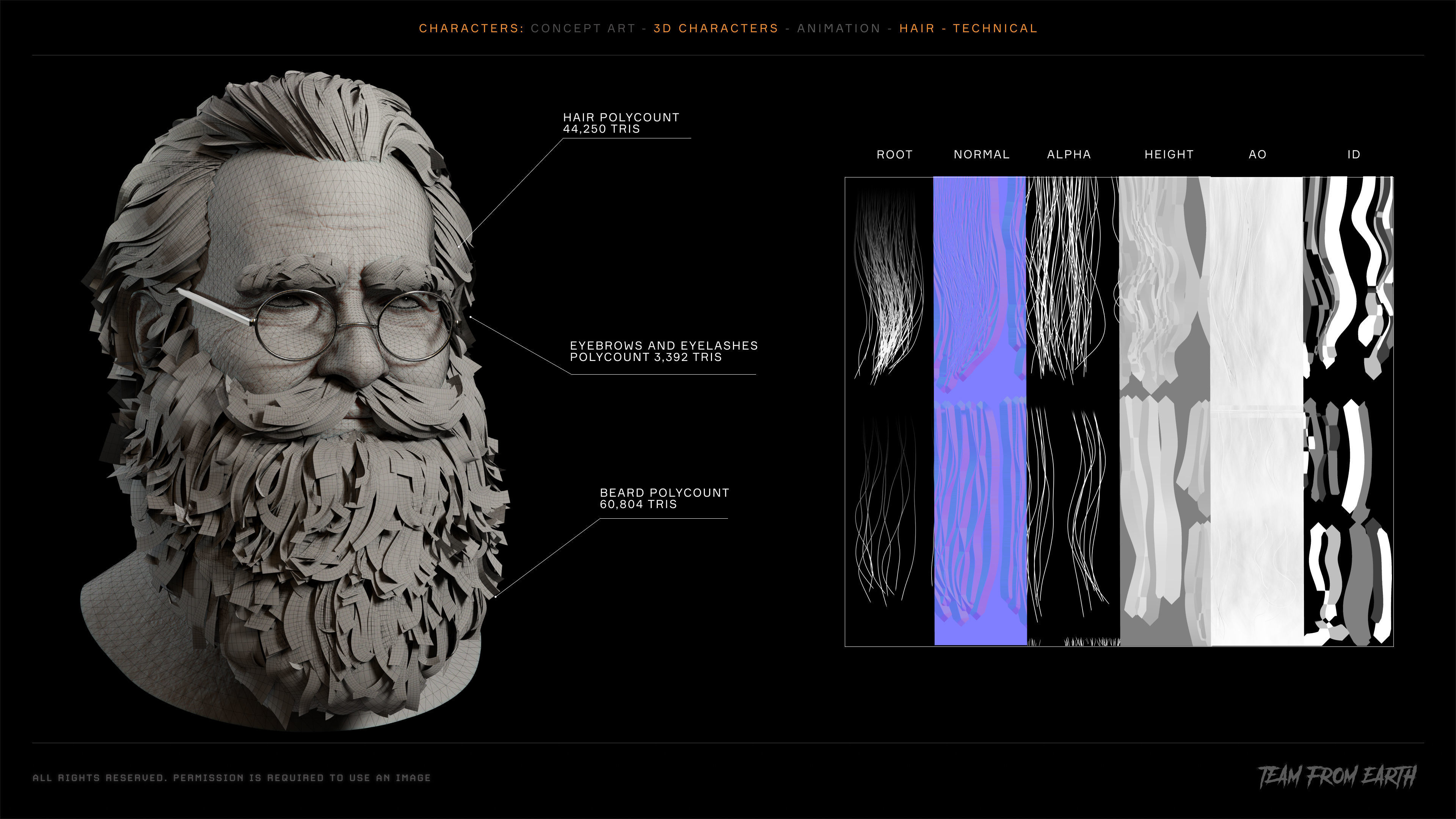 Vintage 3D model of Santa Clause animated for Unreal engine Low-poly 3D model_8