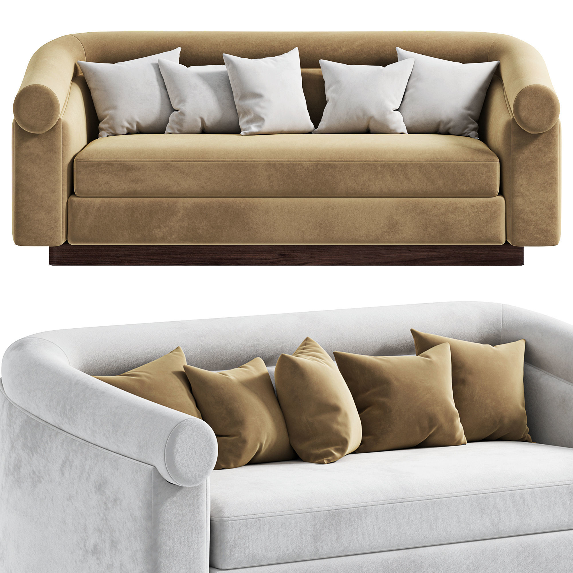 VALETTA Sofa By Southhillhome 3D model_1