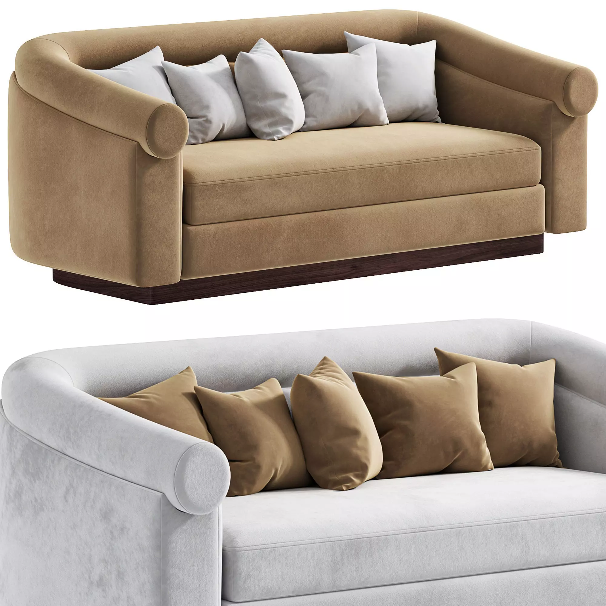 VALETTA Sofa By Southhillhome 3D model_0