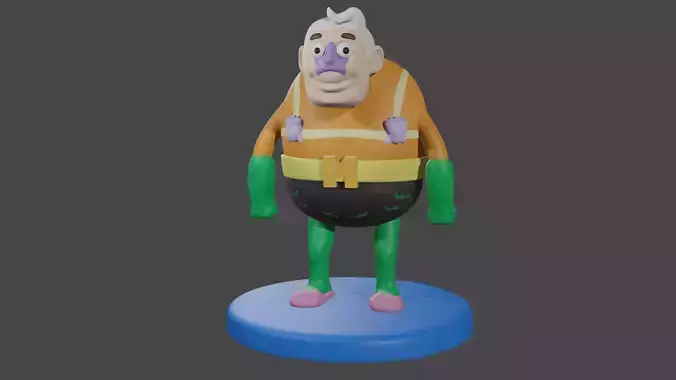 Mermaid Man 3D Print - Spongebob Squarepants 3D print model