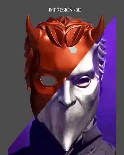 NAMELESS GHOUL MASK 3D print model