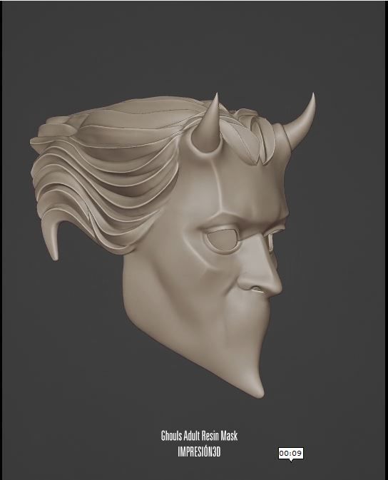 NAMELESS GHOUL MASK 3D print model_4