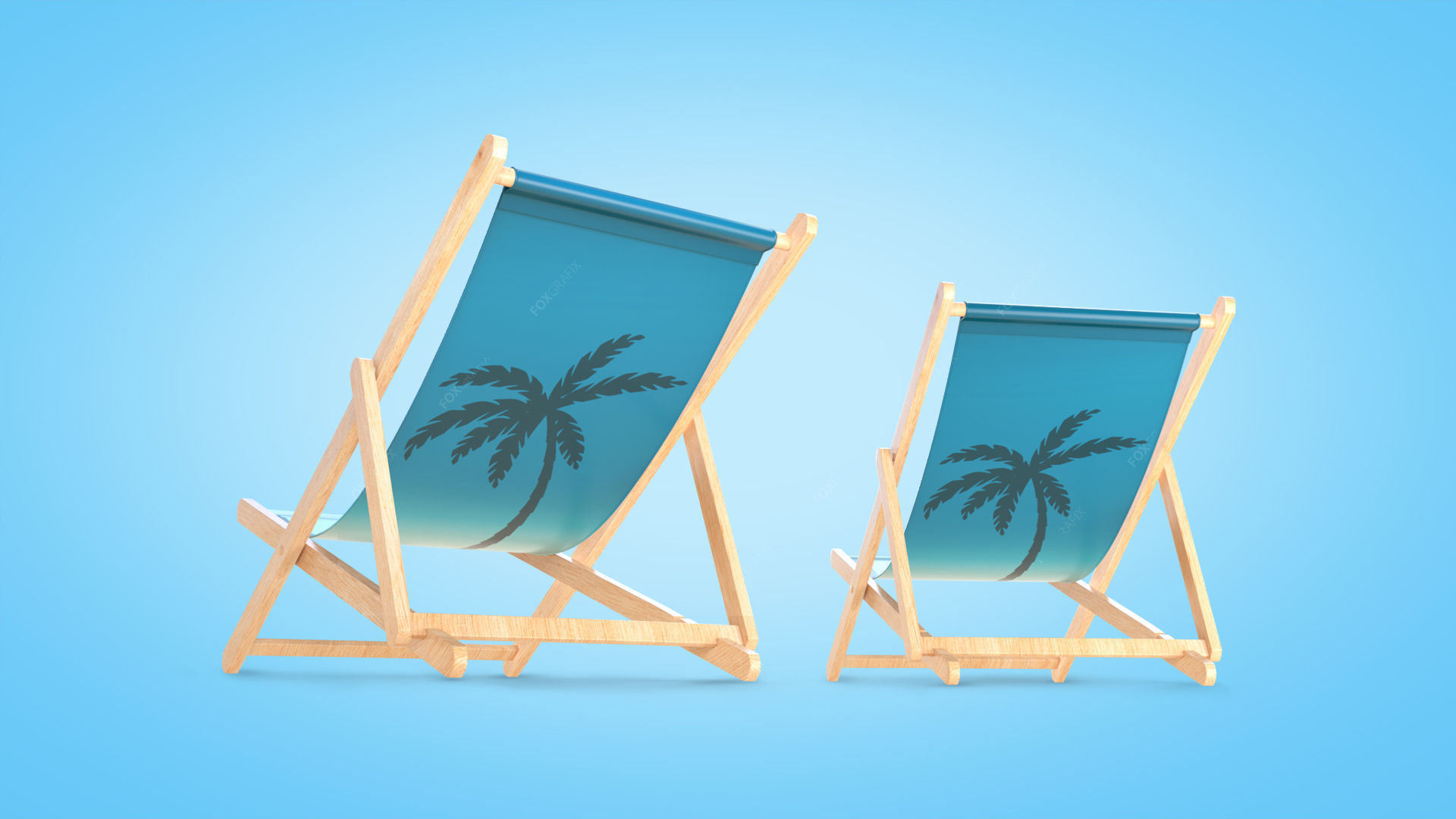 Beach Pack Low-poly 3D model_29
