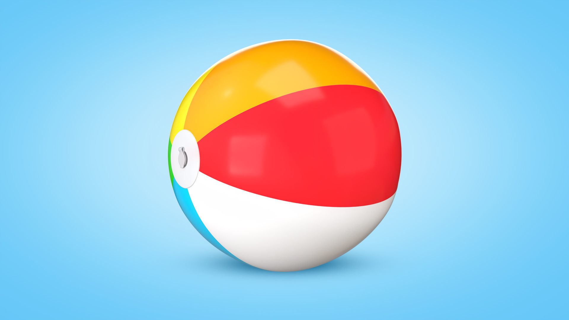 Beach Pack Low-poly 3D model_4