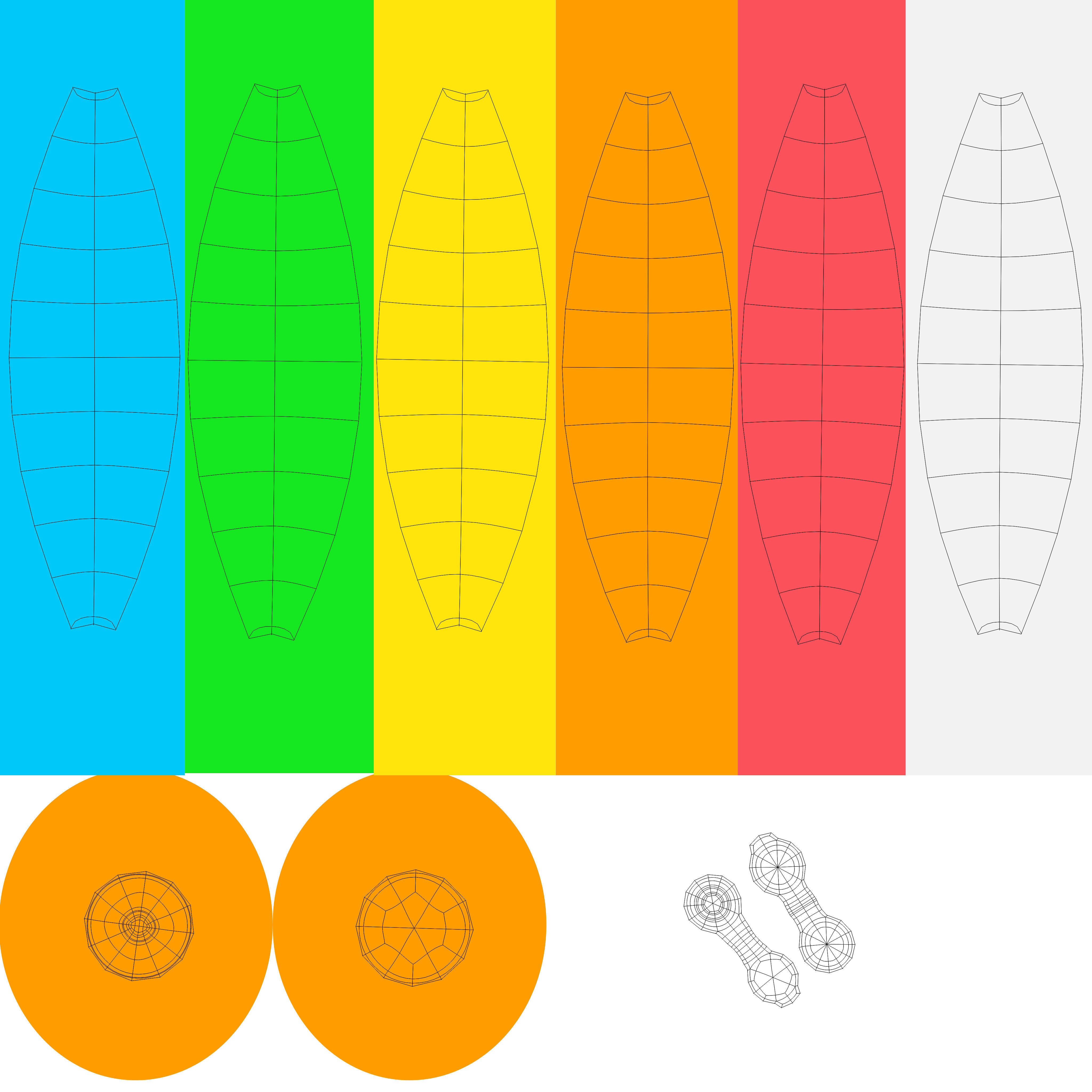 Beach Pack Low-poly 3D model_10