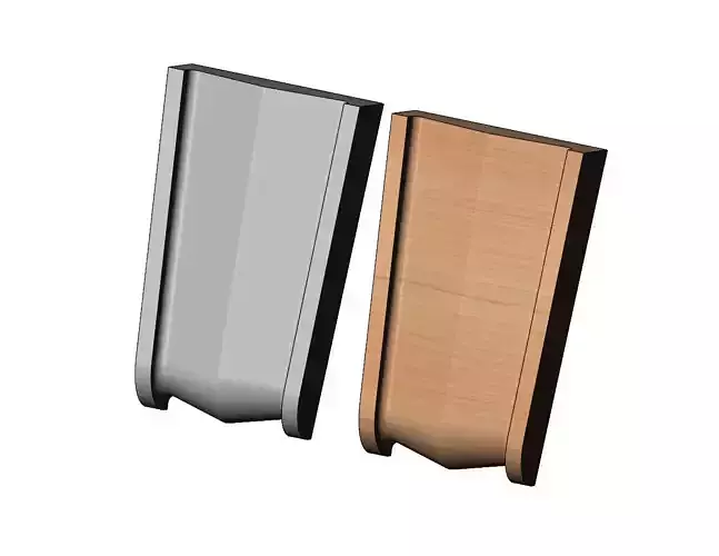 Tapered colonial fluted ornament onlay