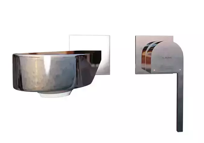 Grohe Product-faucet-grohe plus Low-poly 3D model