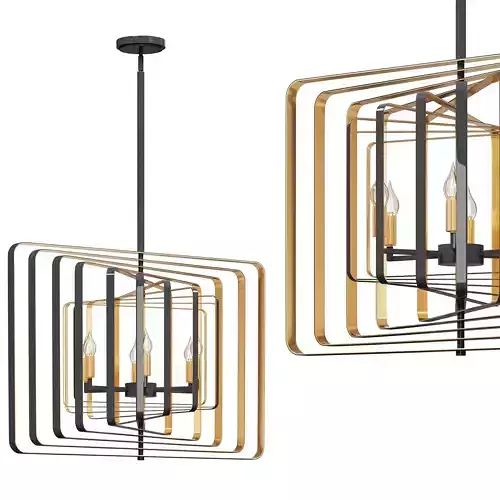 Radial Square Pendant by lightology