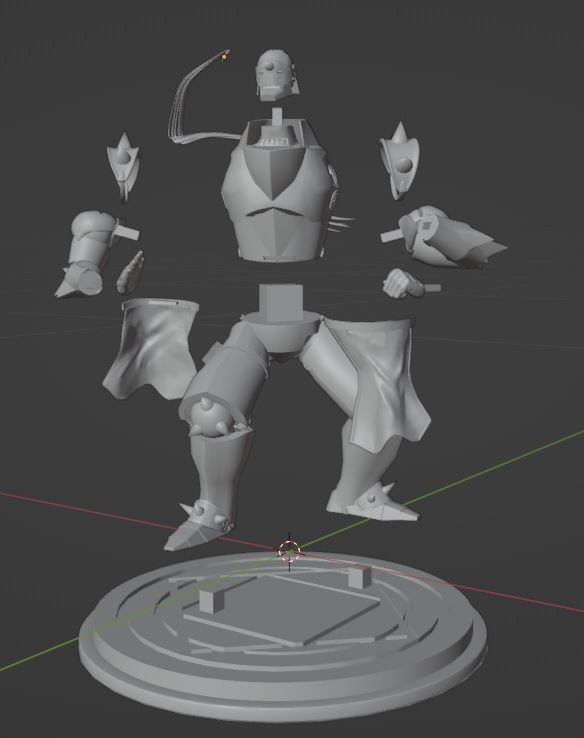 ALPHONSE ELRIC FROM ANIME FULLMETAL ALCHEMIST 3D print model_10