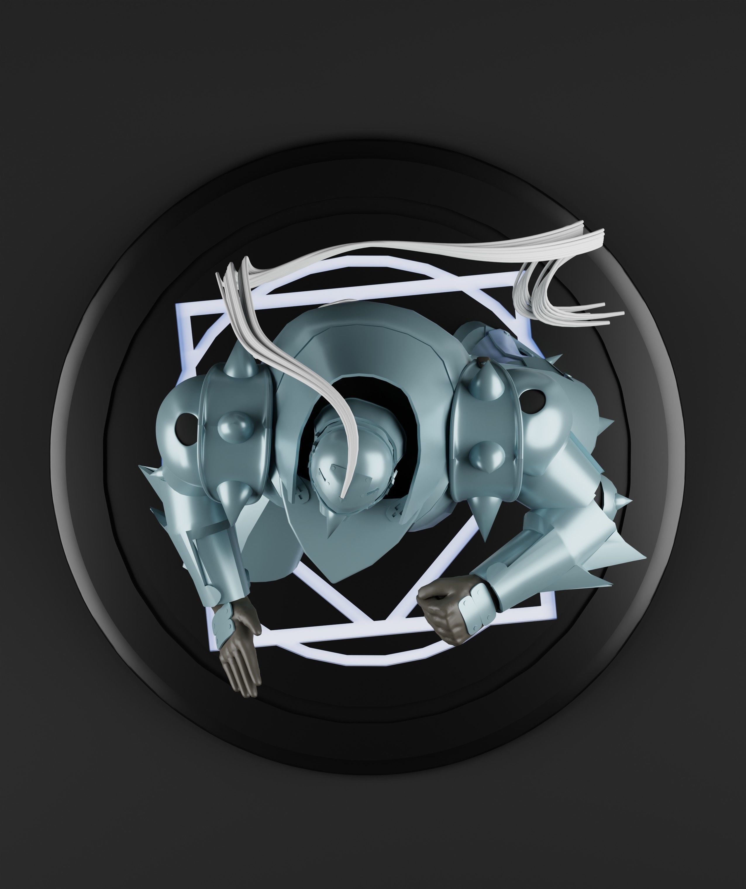 ALPHONSE ELRIC FROM ANIME FULLMETAL ALCHEMIST 3D print model_3